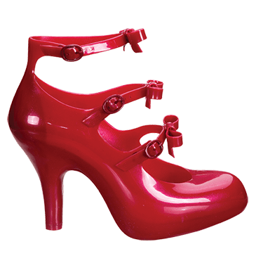 vivienne westwood melissa three strap red