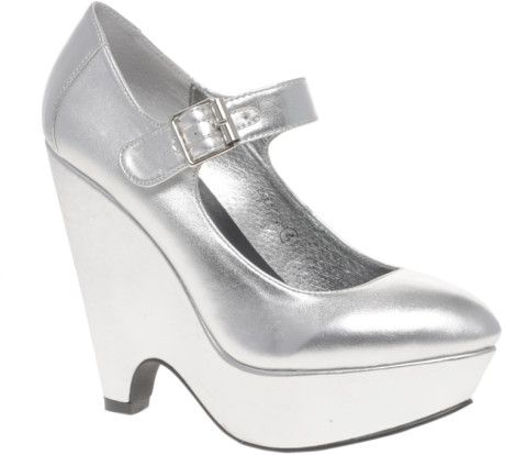 asos phoebe platform metallic mary jane wedges