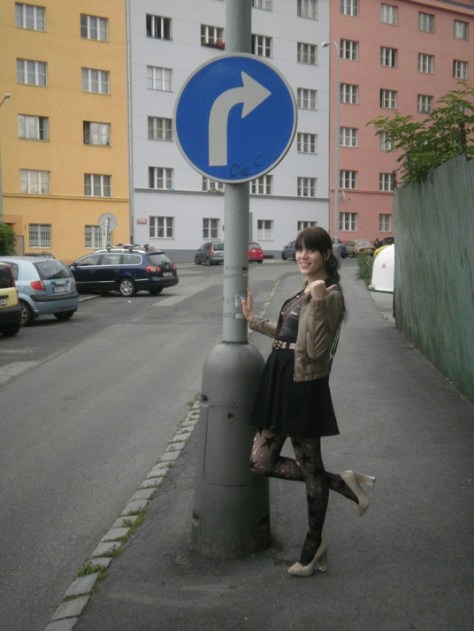 henry holland star tights ripped and pvc heels