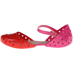 melissa milkshake red and pink flats
