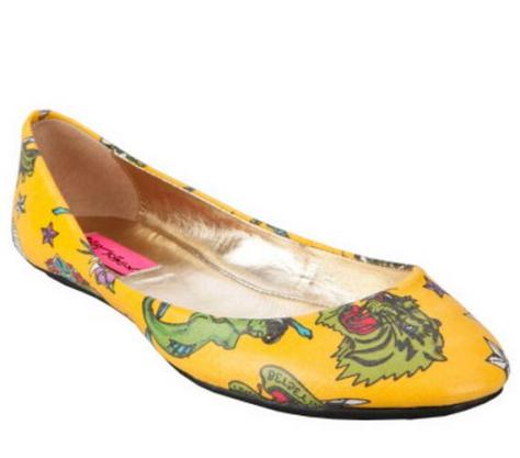betsey johnson tattoo flat shoes