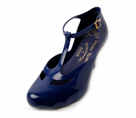 vivienne westwood melissa t-bar mary jane blue shoe