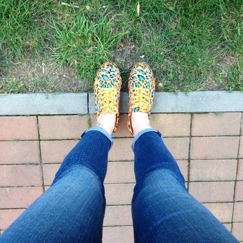 asos orange leopard print trainers