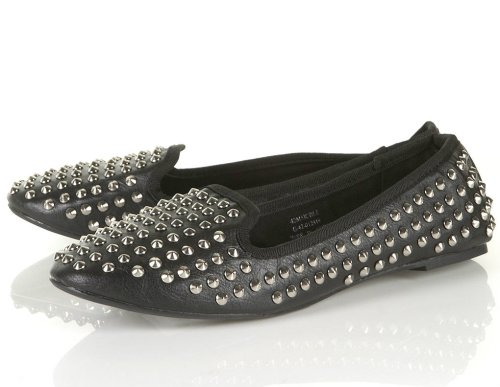 topshop heavy stud slipper flats