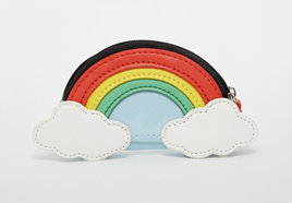 asos rainbow coin purse
