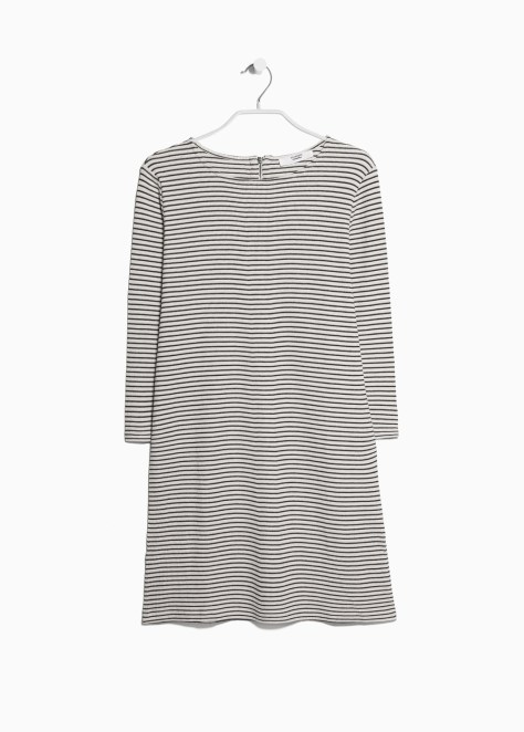 Mango stripped cotton dress