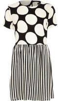 river-island-black-mixed-spot-and-stripe-skater-dress