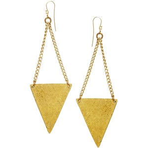 made tulaiango triangle drop earrings