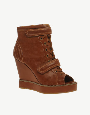 asos amplify punch out wedge ankle boots