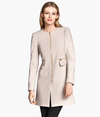 H&M Short coat £49.99 - light beige