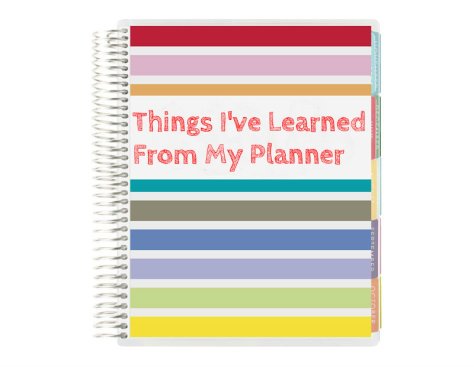 life planner erin condren things