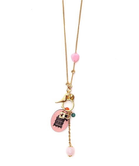 johnny loves rosie bird charm necklace