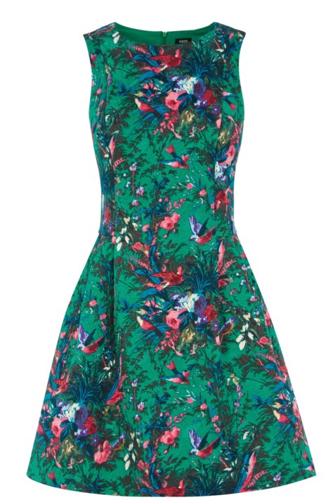 Oasis Bloom Bird Print Dress