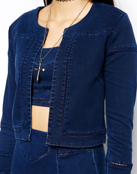 asos denim lader jacket