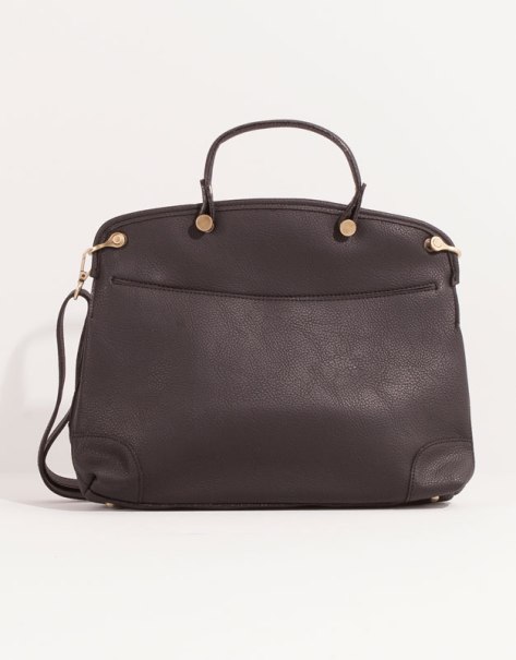 pull &amp; bear black briefcase